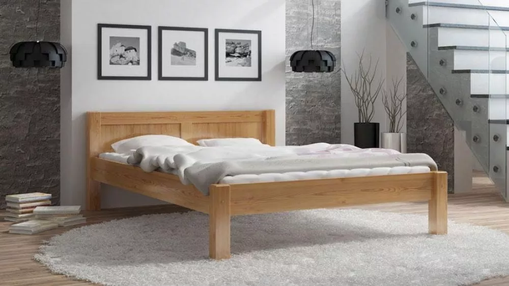 Gulta Wiktoria ar stelāžu Guļamvietas platums: 160 cm, Guļamvietas garums: 200 cm, · Alksnis · 171 × 213 × 71 cm