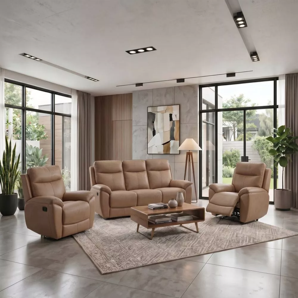 Komplekts Donna 3S+1S+1S Standard · Bēšs · 100 × 106 cm