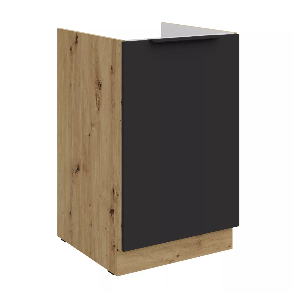 Virtuves skapis Aria Black 50 ZL 1F BB
