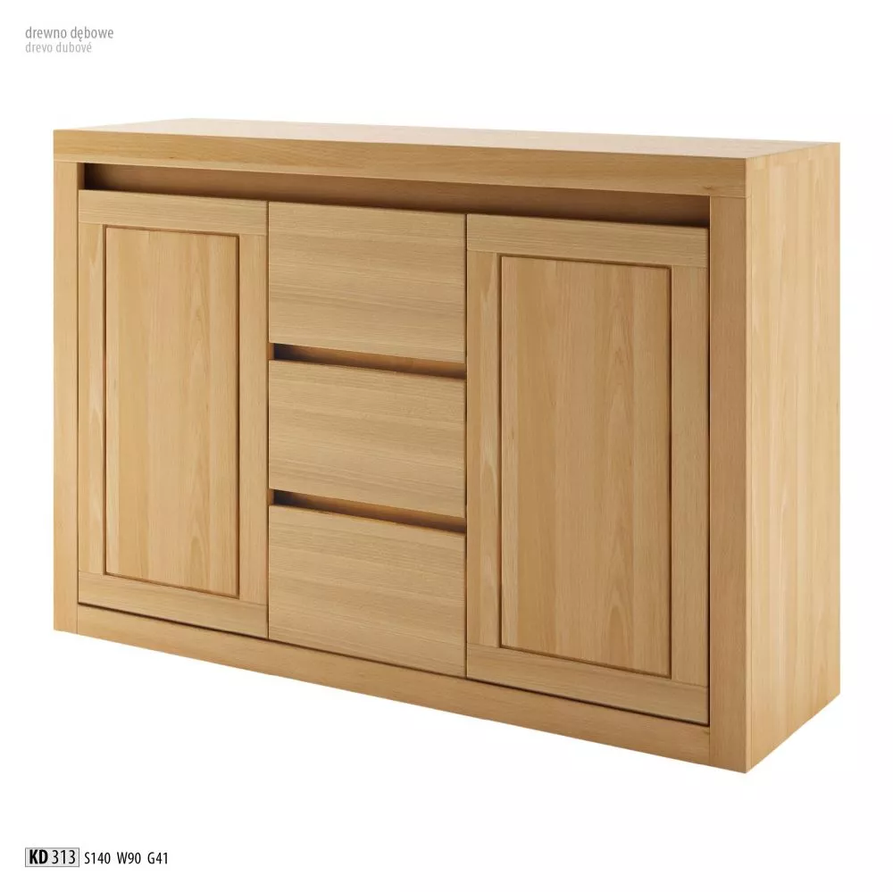 Kumode KD 313 · Ozols · 140 × 41 × 90 cm