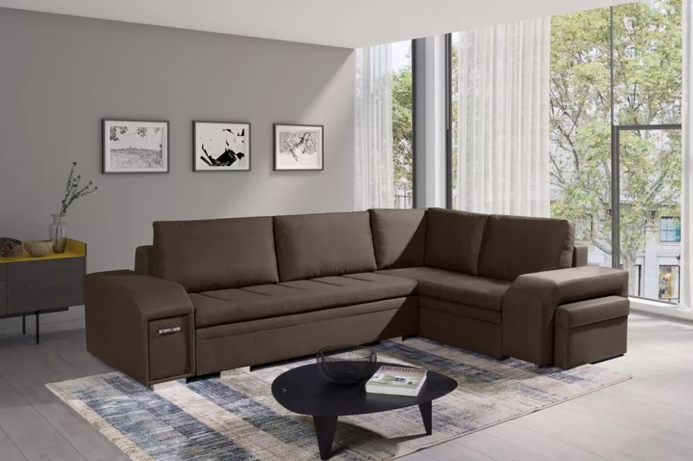 Dīvāns Ail Standard · Brūns · 205 × 305 × 90 cm