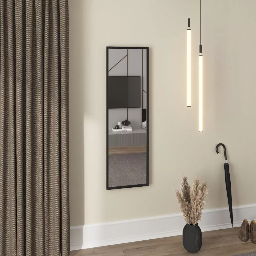 Spogulis Arizona 130 · Melns · 40 × 130 cm