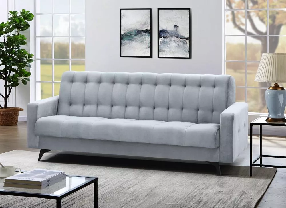 Dīvāns Gemma Standard · Gaiši pelēks · 93 × 220 × 89 cm
