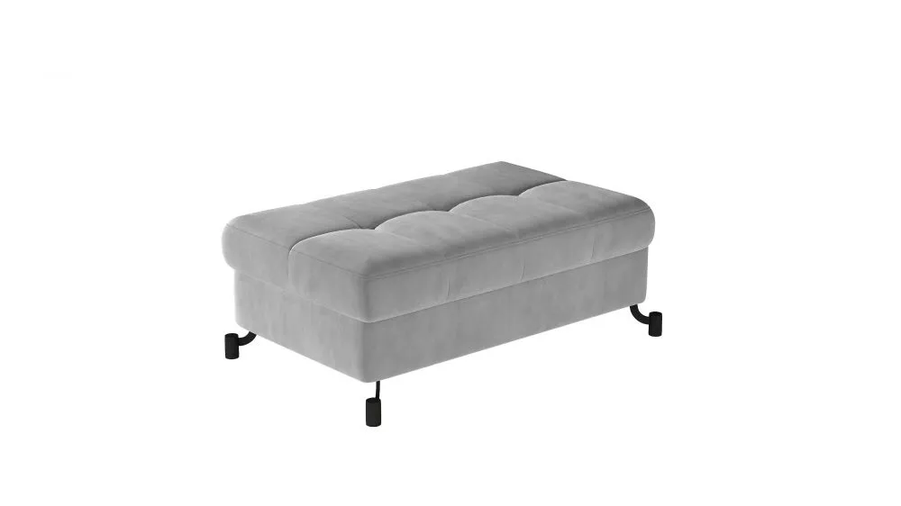 Pufs Lorelle P Premium Standard Auduma numurs: Monolith 84, · Gaiši pelēks · 100 × 45 × 70 cm