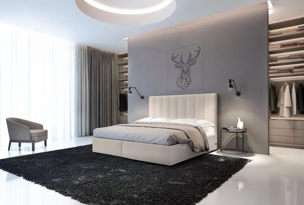 Gulta Rimini Boxspring Standard Guļamvietas platums: 180 cm, Guļamvietas garums: 200 cm, · Gaišais krēms · 180 × 210 × 1