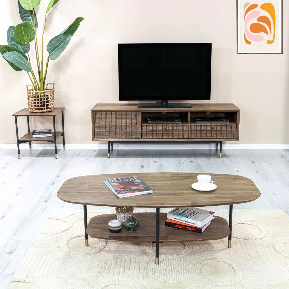 Žurnālgalds Maze MAZ L06 Korpusa krāsa: tumši bēšs, · 120 × 60 × 40 cm
