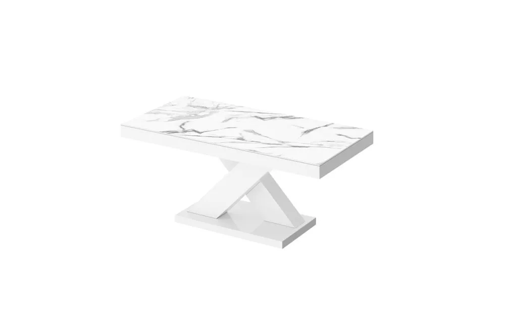 Žurnālgalds Xenon Mini Gloss Korpusa krāsa: balts marmors, · 120 × 60 × 49 cm