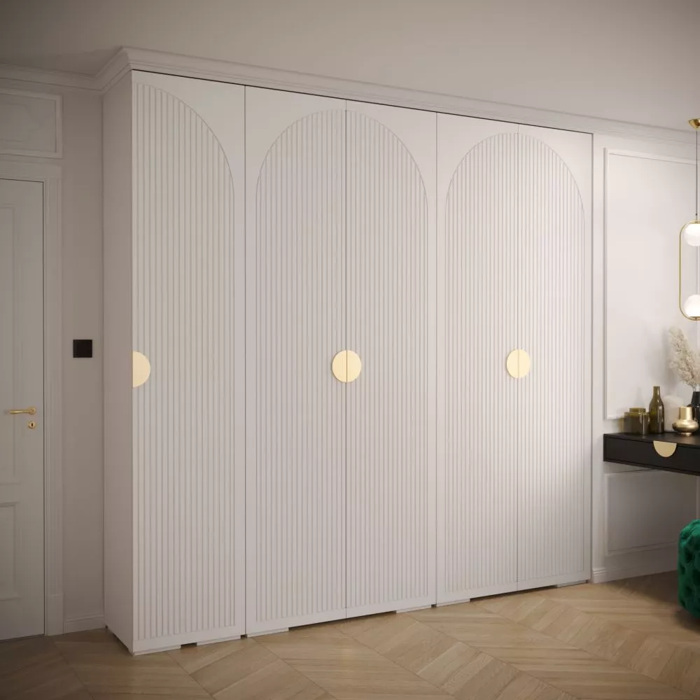 Skapis Manhattan Ryfel 1 · Balts · 250 × 47 × 236.7 cm