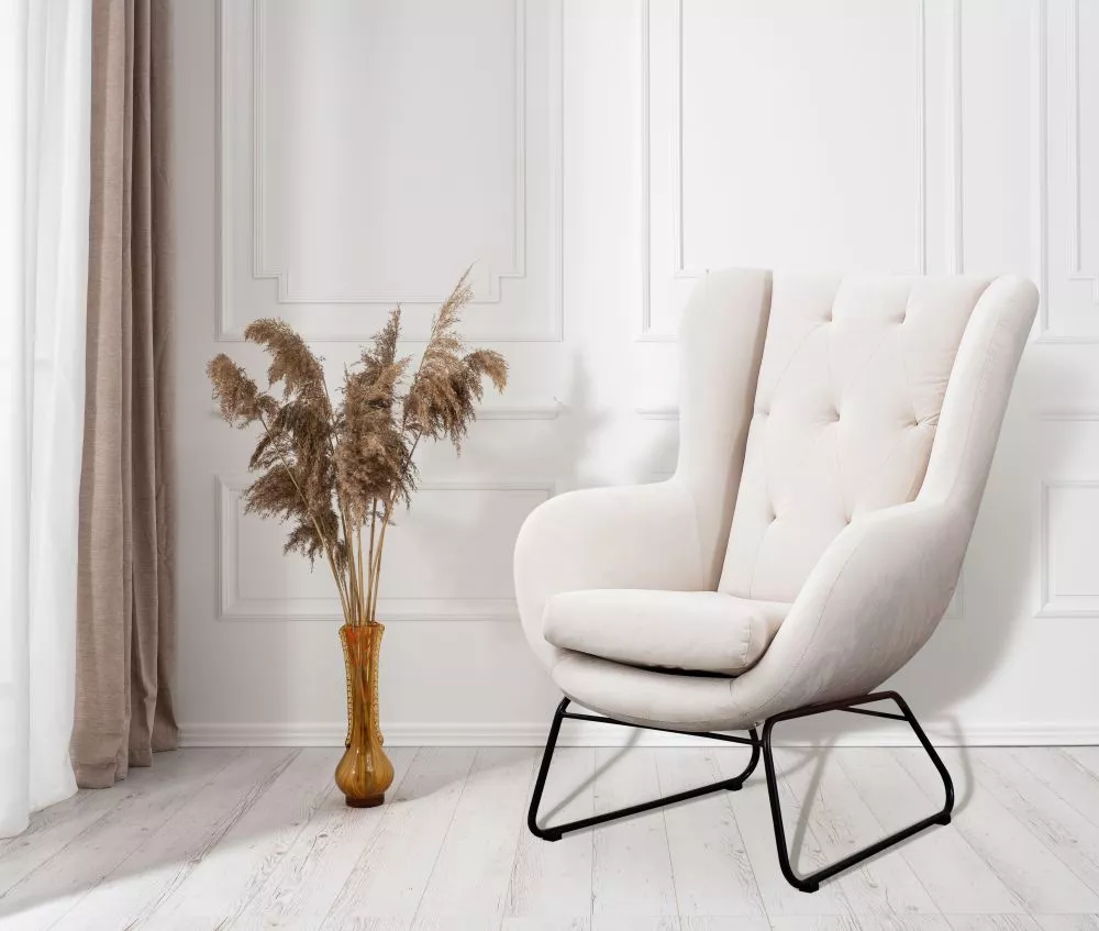 Mīksts krēsls Atella Standard Sēdvietas dziļums: 48 cm, · Gaiši bēšs · 80 × 100 × 105 cm