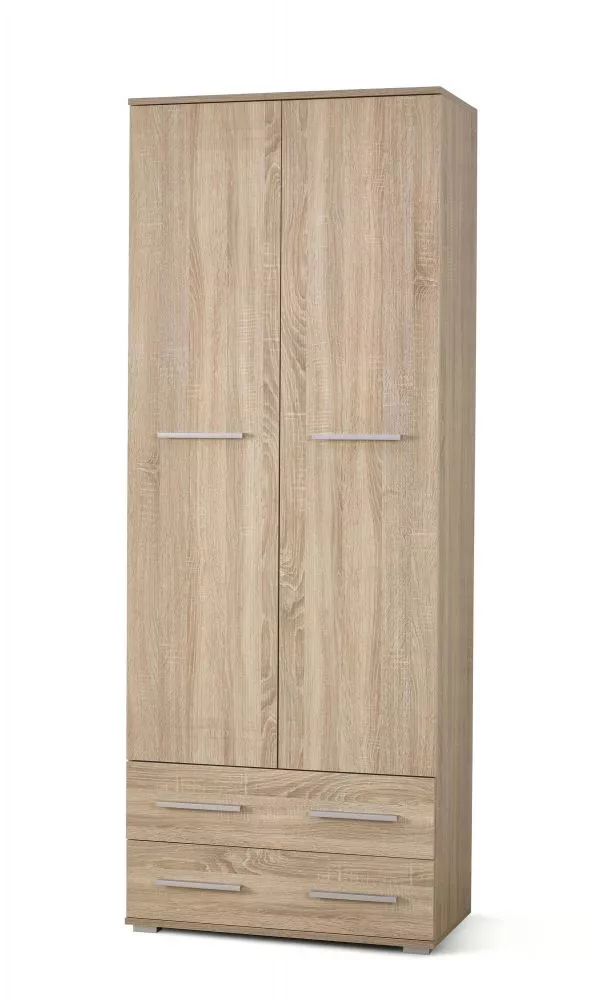 Grāmatu skapis Lima REG-2 Korpusa krāsa: sonoma, Elementu krāsa: sonoma, · 77 × 40 × 200 cm
