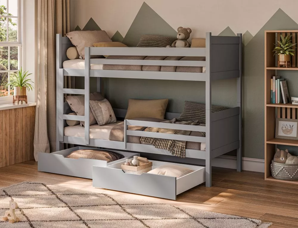 Bērnu gulta Leno ar stelāžam Guļamvietas platums: 80 cm, Guļamvietas garums: 160 cm, · 85.5 × 168.5 × 150 cm