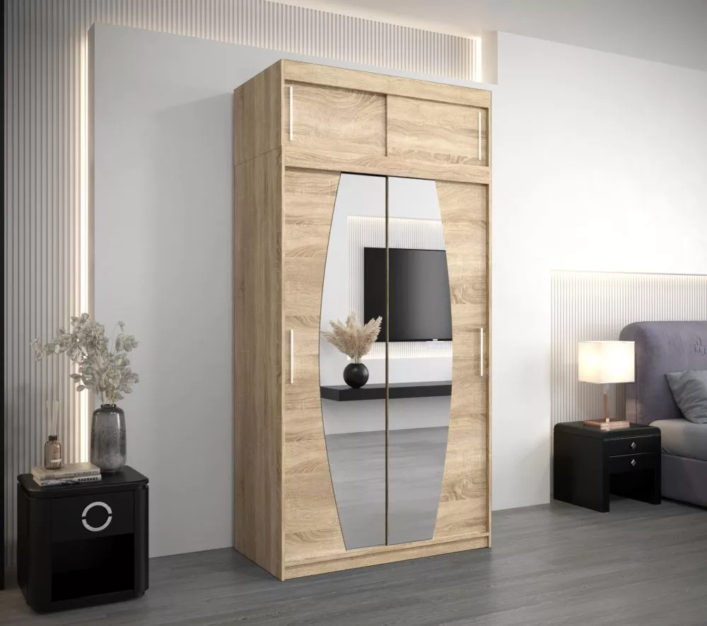 Skapis Elypse Plus · Sonoma · 120 × 62 × 240 cm