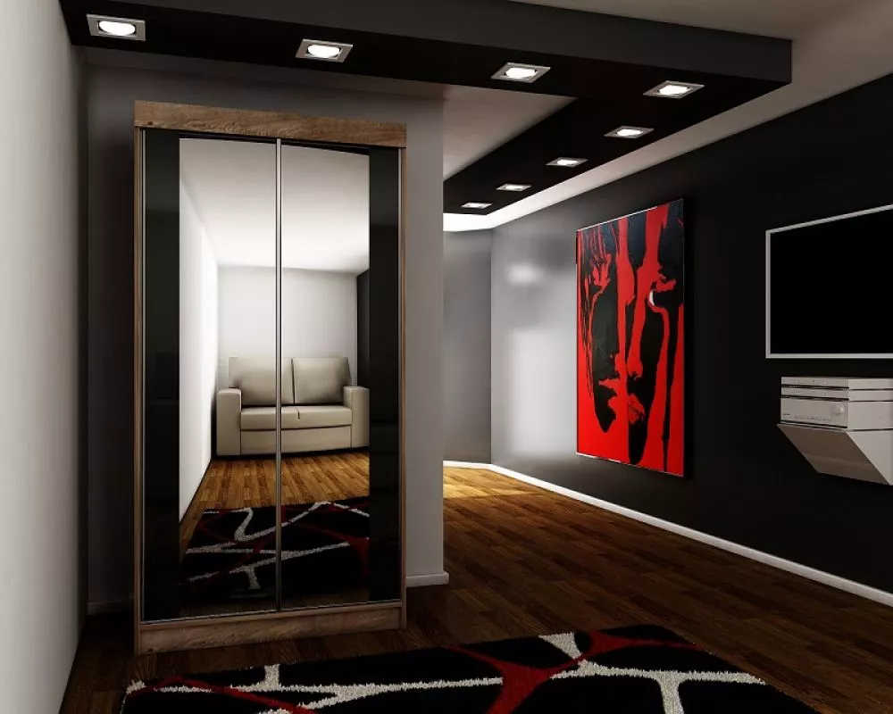 Skapis Top 30 ar LED · Tumšais osis · 100 × 62 × 200 cm