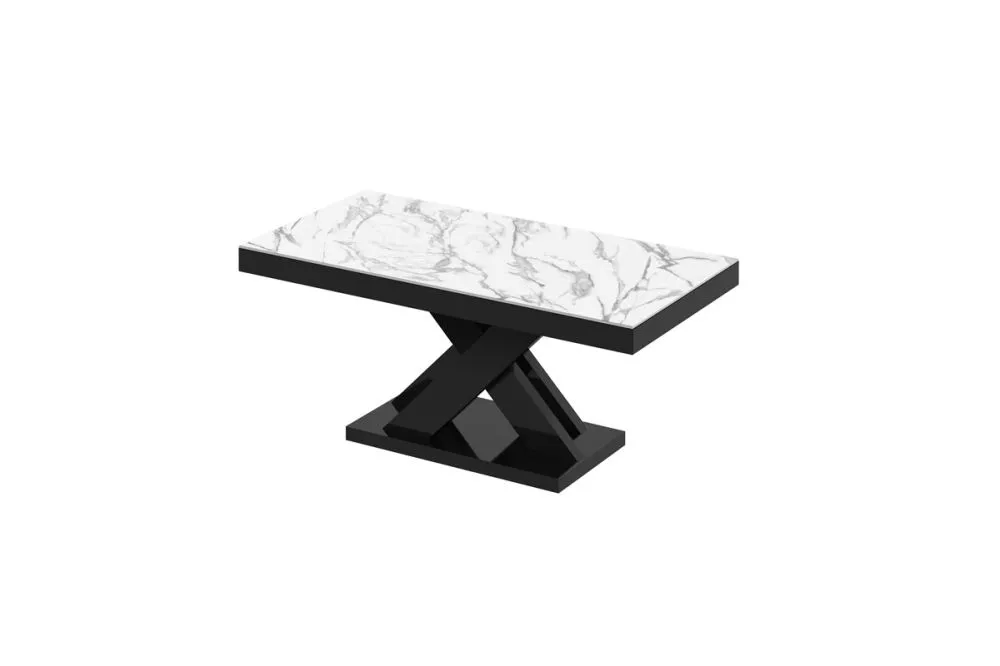 Žurnālgalds Xenon Lux Mini Gloss Korpusa krāsa: balts marmors, · 120 × 60 × 50 cm