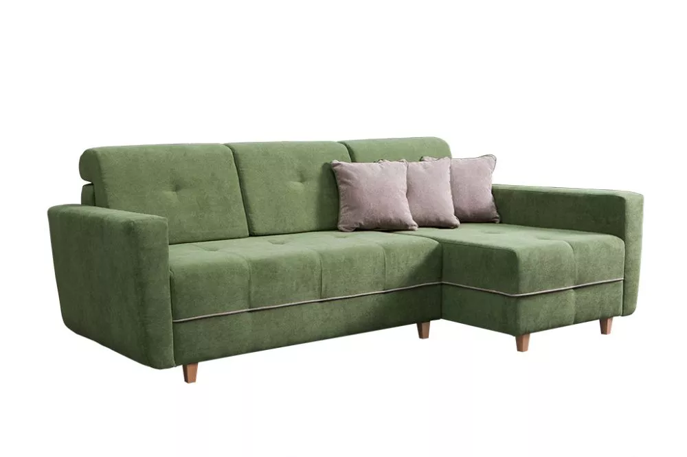 Dīvāns Grey Corner Standard · Zaļš · 146 × 238 × 94 cm