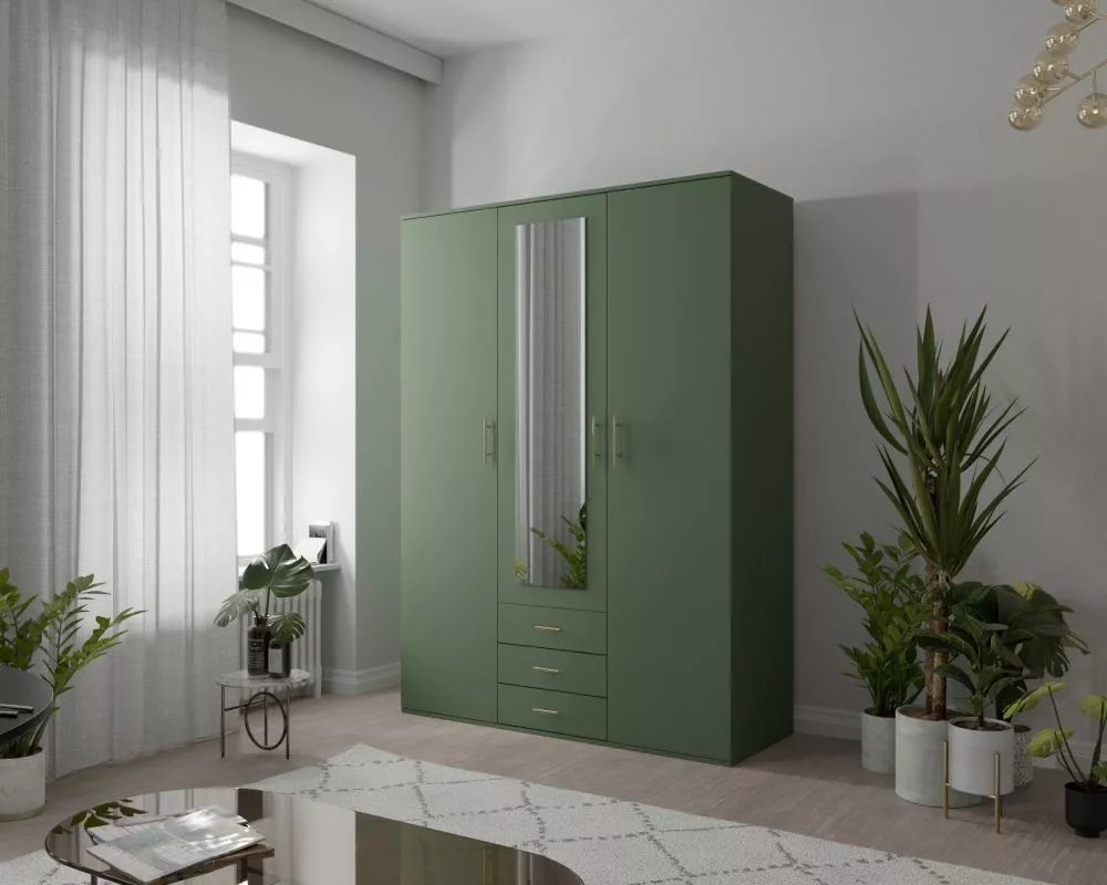 Skapis Olaf Green · Zaļš · 150 × 57 × 210 cm
