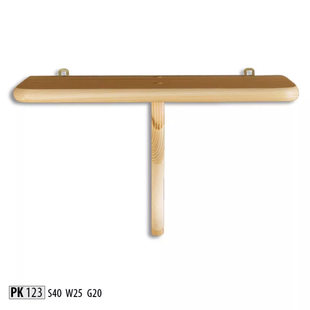 Plaukts PK 123 · Priede · 60 × 25 × 20 cm