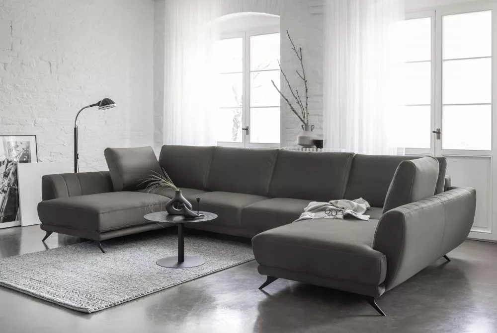 Dīvāns Larco Lux Standard · Brūni pelēks · 191 × 362 × 90 cm