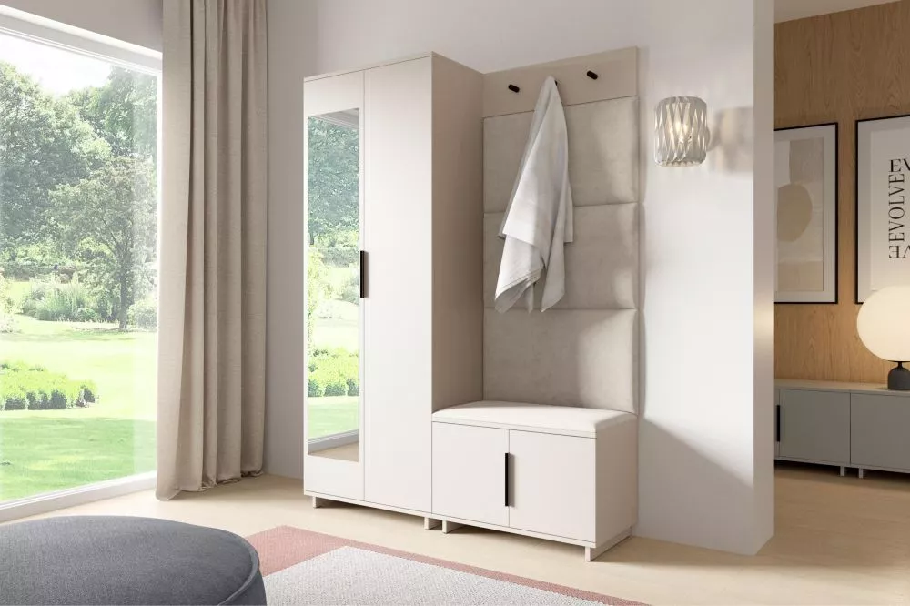 Apavu plaukts Bianco 3 Trinity Korpusa krāsa: kašmīra, · 140 × 189 × 40 cm