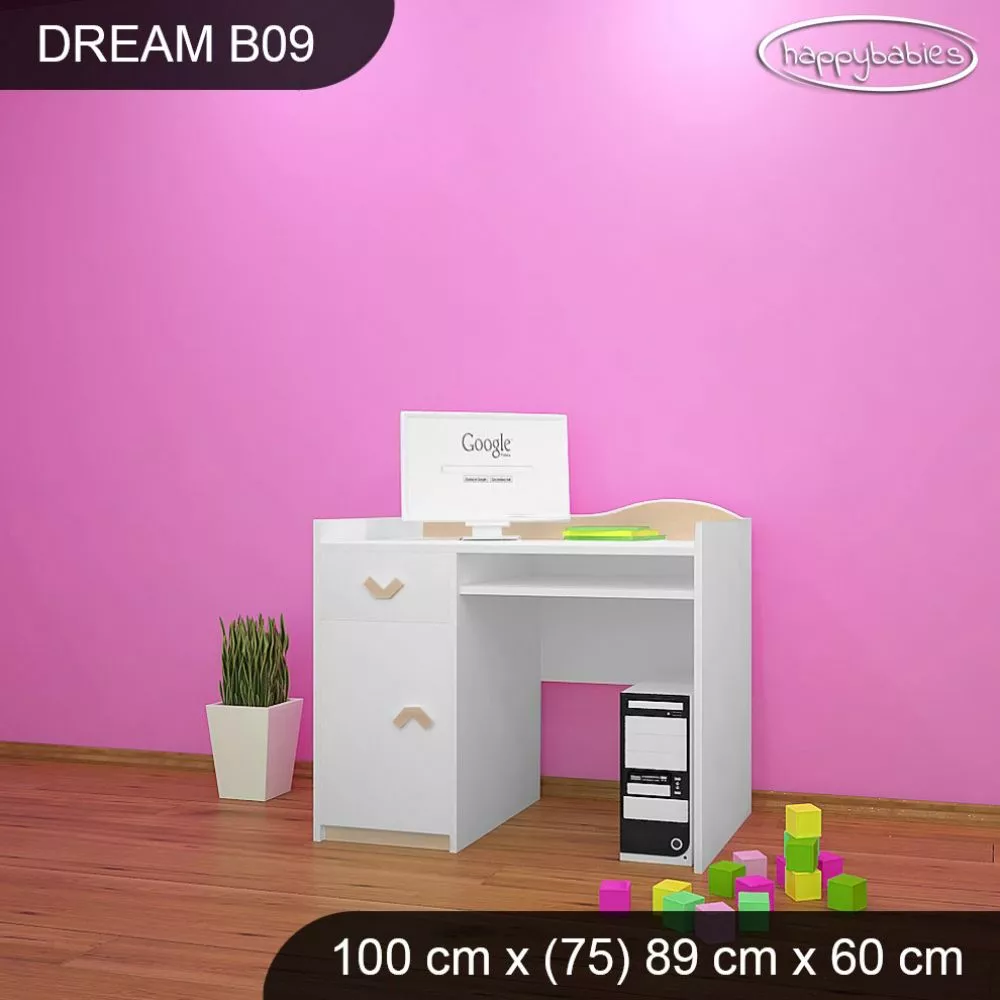 Bērnu rakstāmgalds Dream B09 Maksimālais augstums: 89 cm, · 100 × 75 × 60 cm