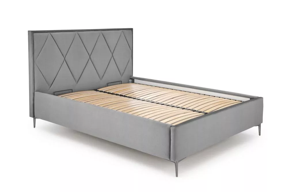 Gulta Modulo 4 160x200 ar stelāžu Guļamvietas platums: 160 cm, Guļamvietas garums: 200 cm, · Pelēks · 175 × 216 × 120 cm