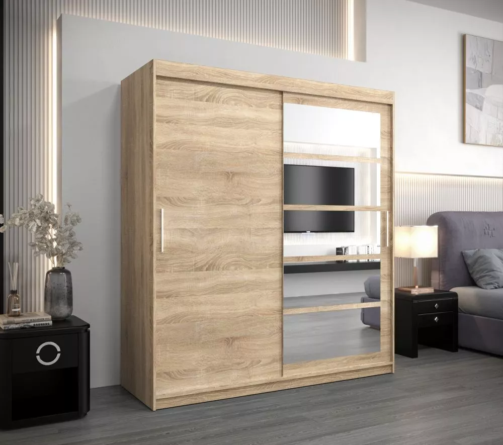 Skapis Roma 1 · Sonoma · 180 × 62 × 200 cm