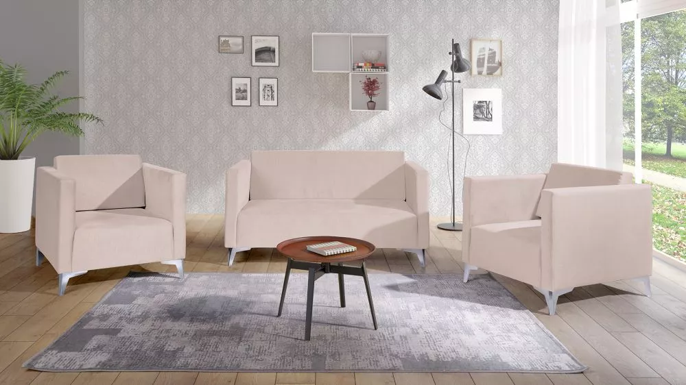Komplekts Szafir 2S+1S+1S Standard · Bēšs · 82 × 136 × 74 cm