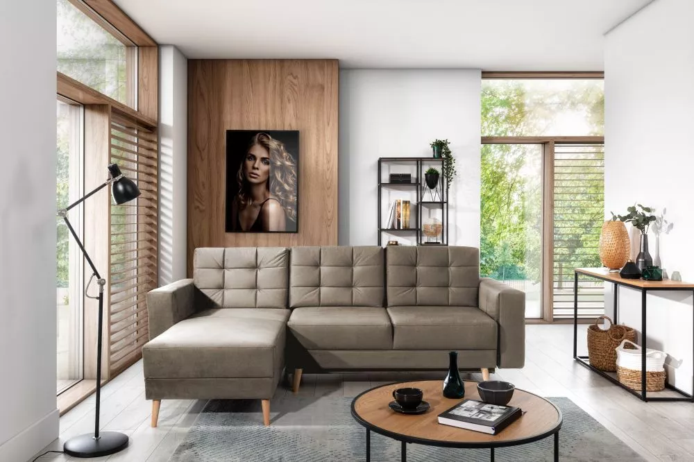Dīvāns Asgard L Premium standard · Brūns · 162 × 250 × 87 cm