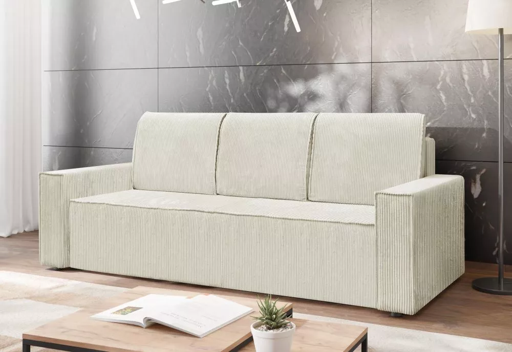 Dīvāns Leo Comfort standard · Gaišais krēms · 97 × 236 × 88 cm