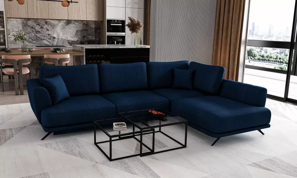 Dīvāns Larde Premium Standard · Tumši zils · 178 × 280 × 90 cm