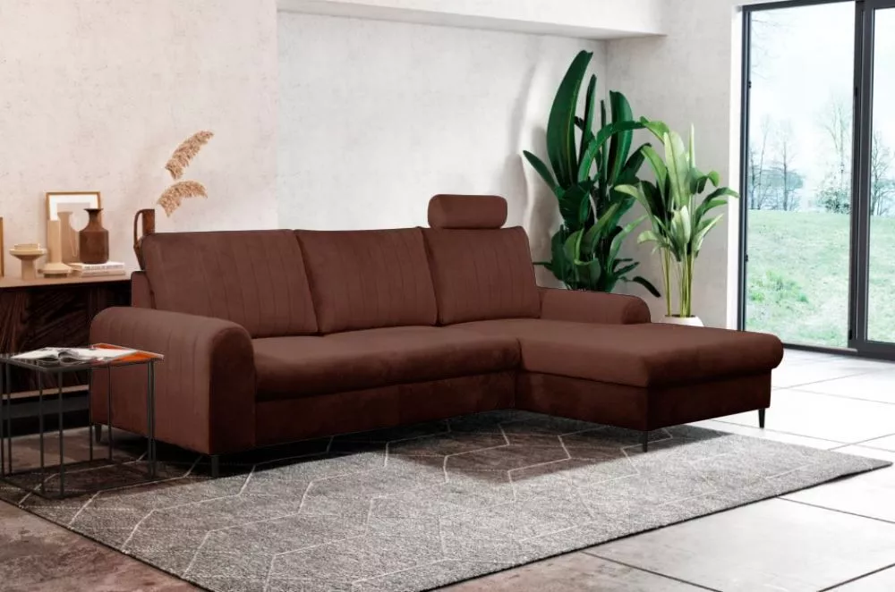 Dīvāns Monaco Comfort standard · Brūns · 168 × 252 × 88 cm