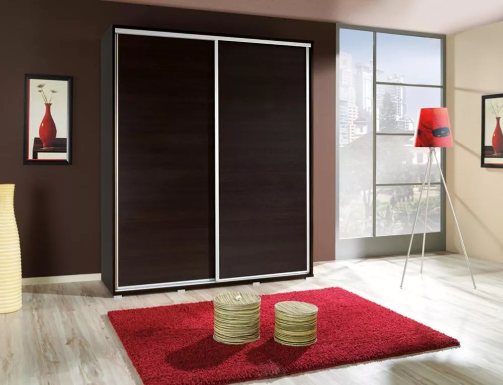Skapis Penelopa 1 · Kastanis venge · 155 × 66 × 215 cm