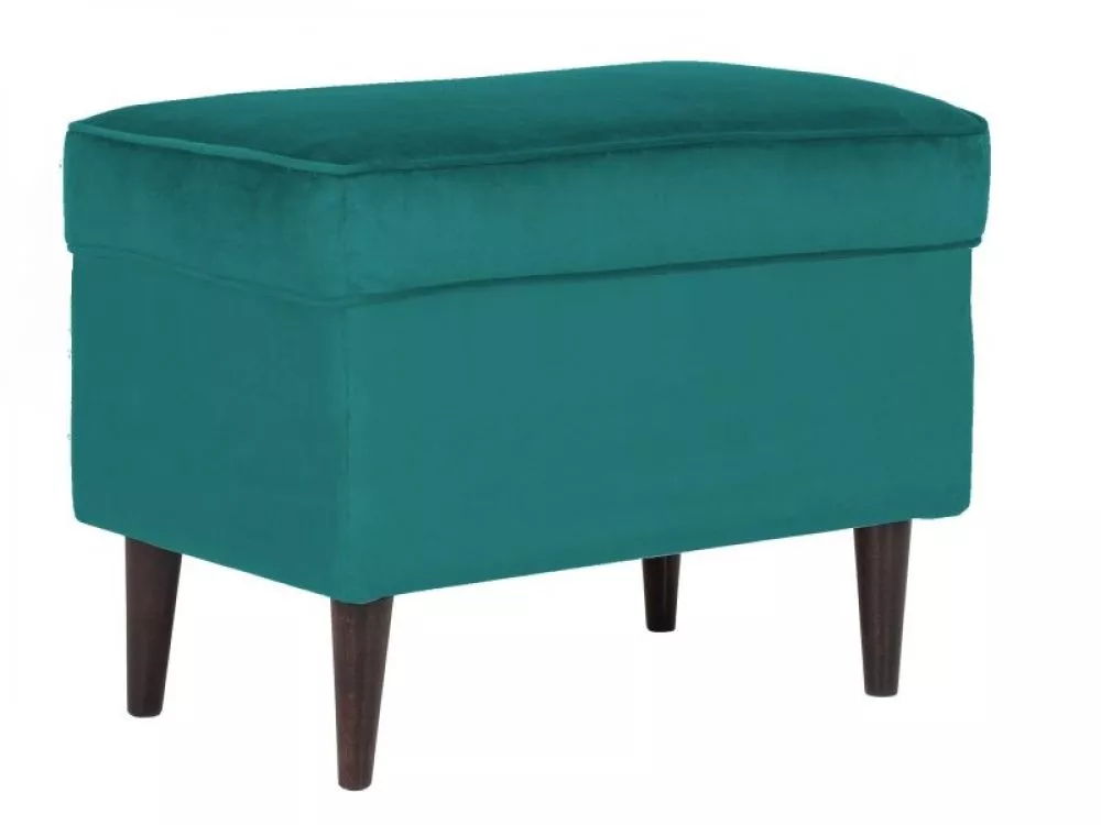 Pufs Ron Velvet Auduma numurs: Bluvel 85, · 60 × 44 × 40 cm
