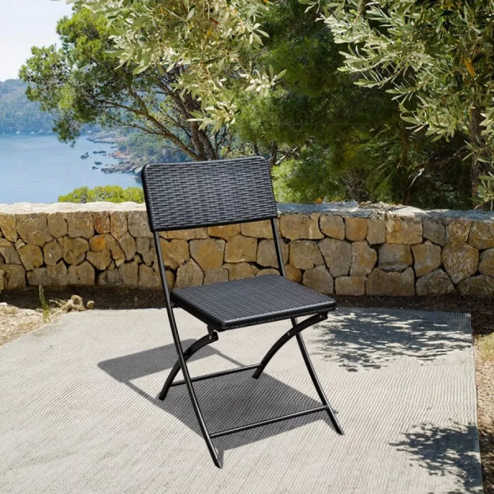 Krēsls Vivid Black · Melns · 80.5 × 43 × 57 cm