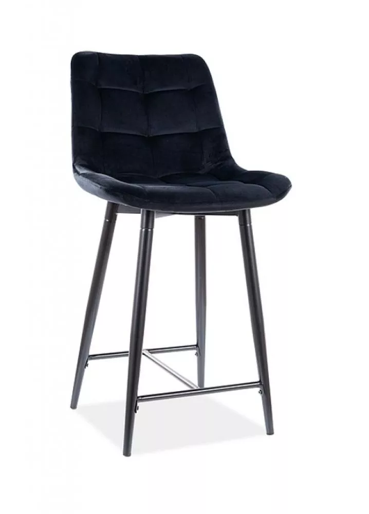 Krēsls Chic H-2 Velvet · Melns · 92 × 45 × 37 cm
