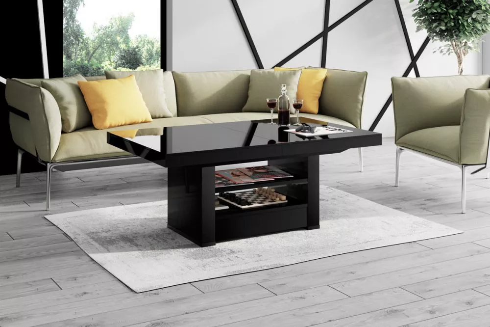 Žurnālgalds Aversa Max Korpusa krāsa: melns, · 120 × 75 × 54.5 cm