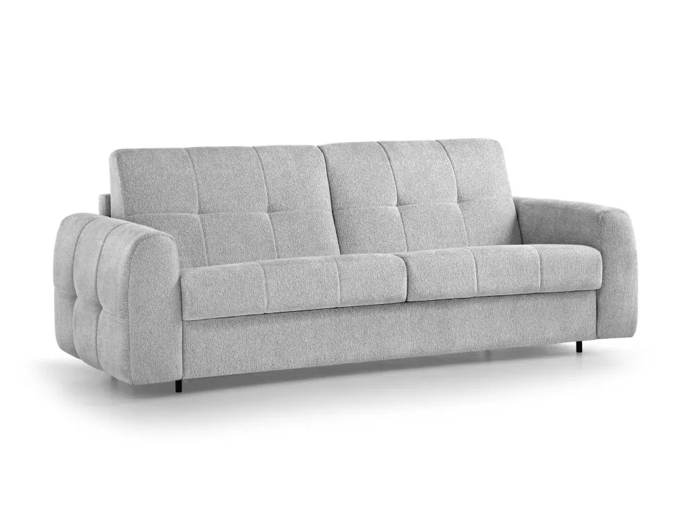 Dīvāns Peroni Standard ar matraci · Gaiši pelēks · 100 × 250 × 90 cm