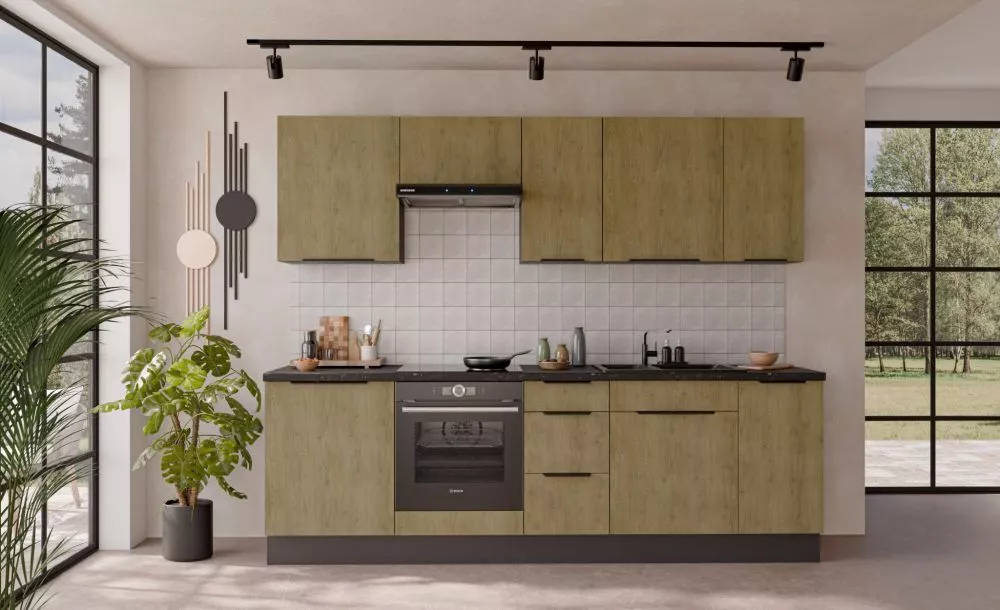 Virtuves komplekts Cremona 2 Anthracite Materiāls : LKSP plātne,