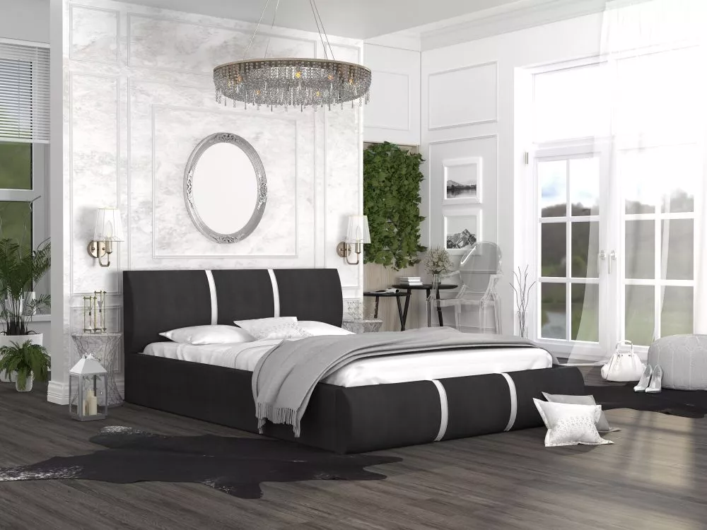 Gulta Fusion Basic Standard ar stelāžu Guļamvietas platums: 140 cm, Guļamvietas garums: 200 cm, stelāžas tips: koka, · M
