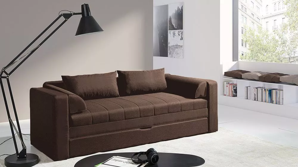 Dīvāns Euforia Sofa Standard · Tumši brūns · 75 × 222 × 77 cm