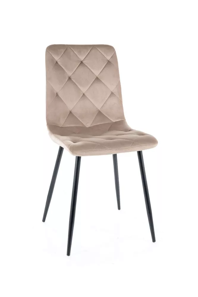 Krēsls Jerry Velvet · Tumši bēšs · 91 × 45 × 52 cm