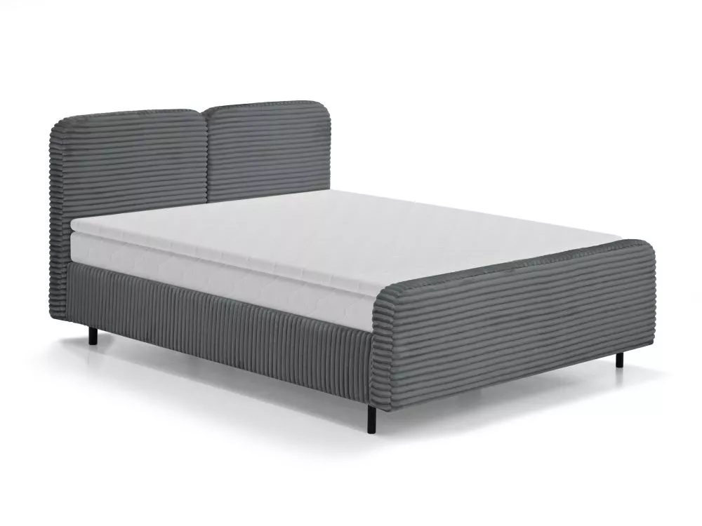 Gulta Lima standard ar matraci Guļamvietas platums: 140 cm, Guļamvietas garums: 200 cm, stelāžas tips: metāla, · Pelēks 