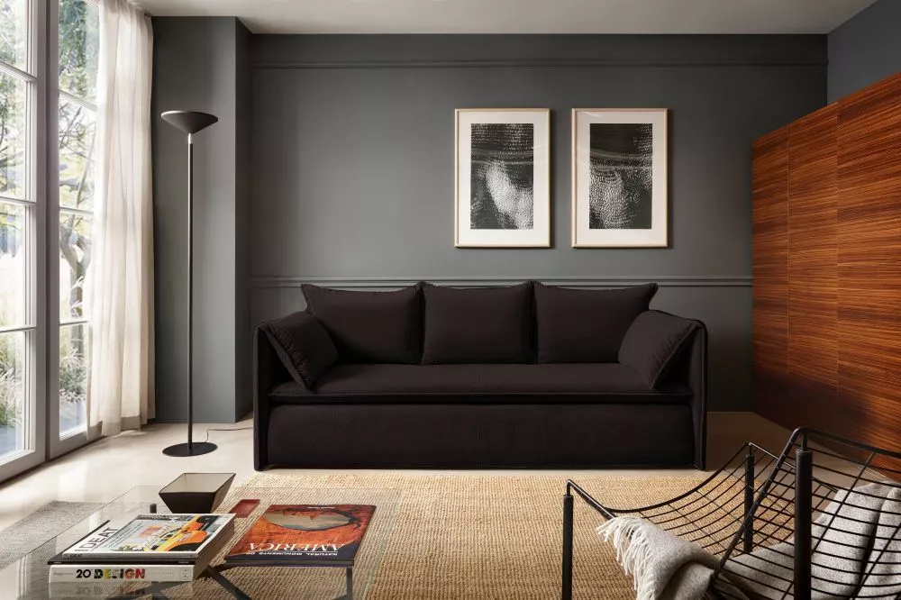 Dīvāns Gold Sofa standard · Tumši brūns · 105 × 218 × 89 cm