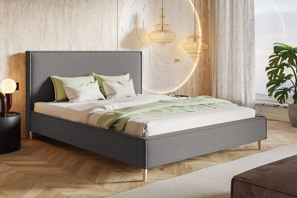 Gulta Lux 8 standard ar stelāžu Guļamvietas platums: 120 cm, Guļamvietas garums: 200 cm, stelāžas tips: koka, · Pelēks ·