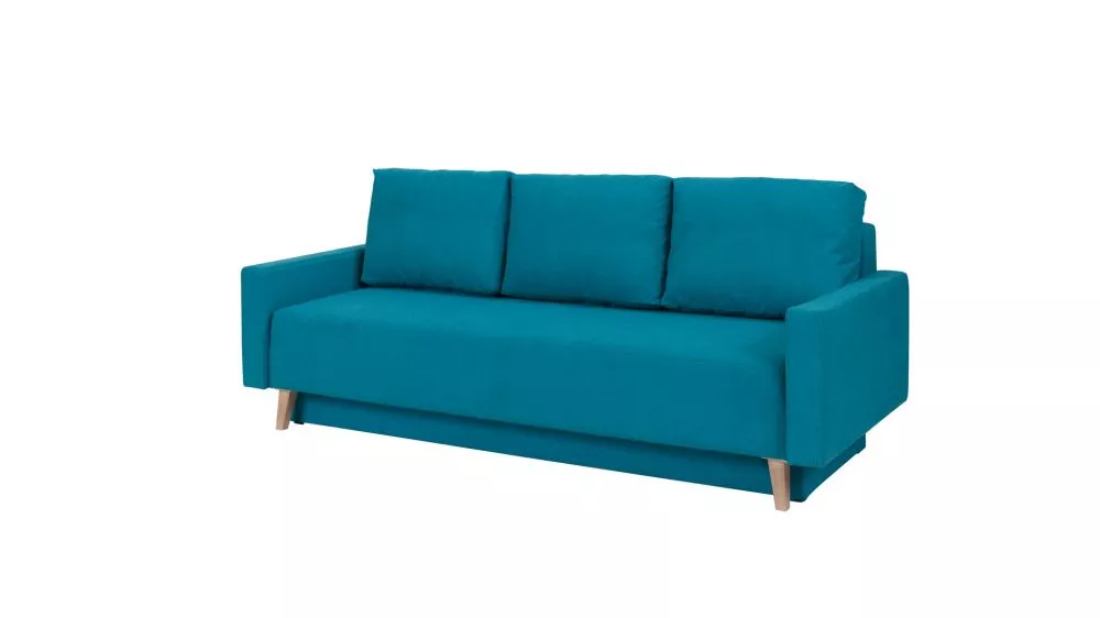 Dīvāns Oviedo 3S Standard · Tirkīzs · 95 × 215 × 86 cm