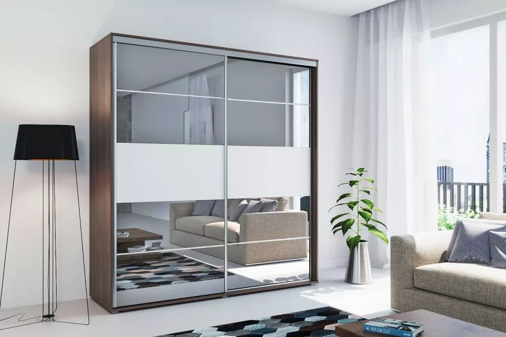 Skapis Modern A6 · Šokolādes · 175 × 62 × 215 cm