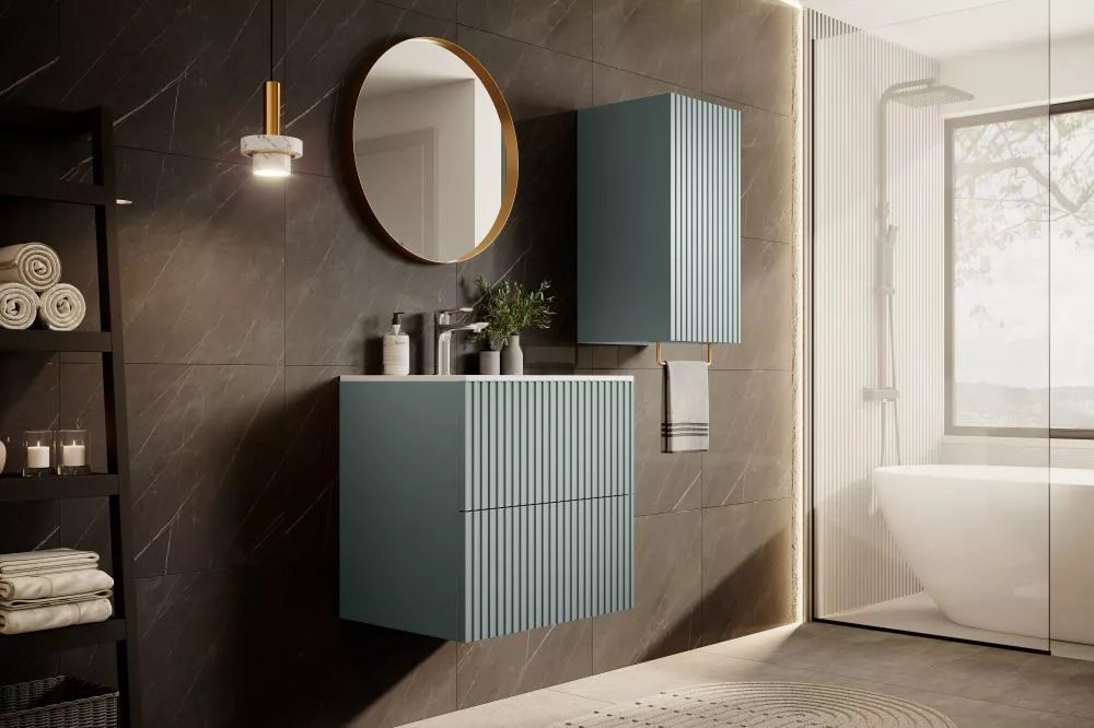 Vannas istabas komplekts Nicole Set 1 · Gaiši zils · 130 × 100 × 45 cm