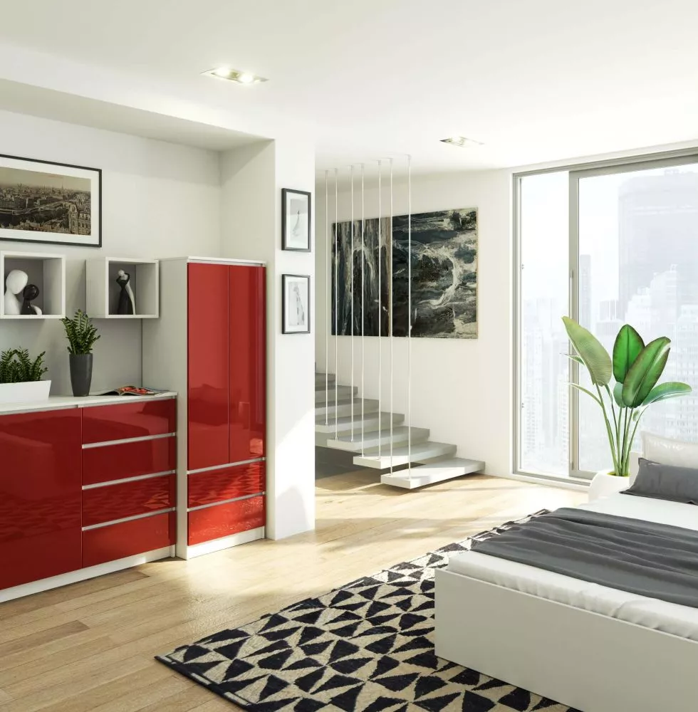 Skapis Star S60 Gloss · 60 × 51 × 180 cm