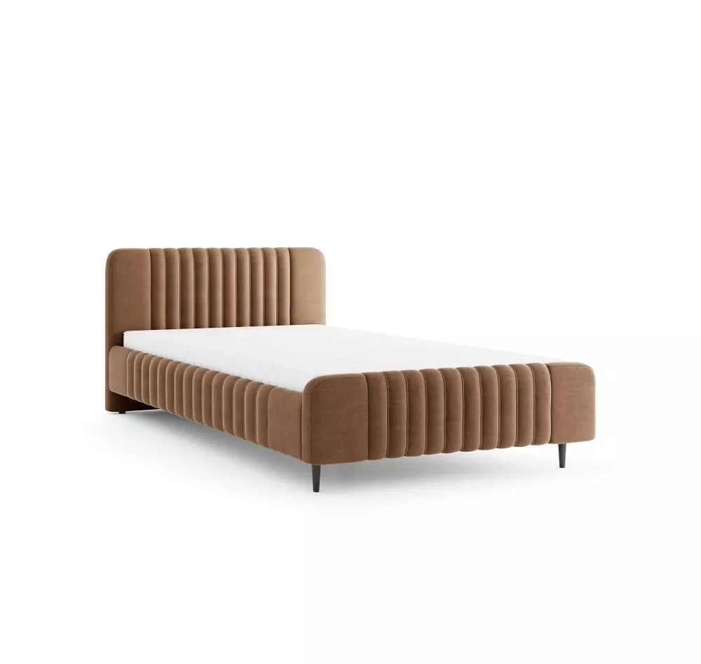 Gulta Aurena AU12 ar stelāžām Guļamvietas platums: 120 cm, Guļamvietas garums: 200 cm, stelāžas tips: koka, · Brūns · 13
