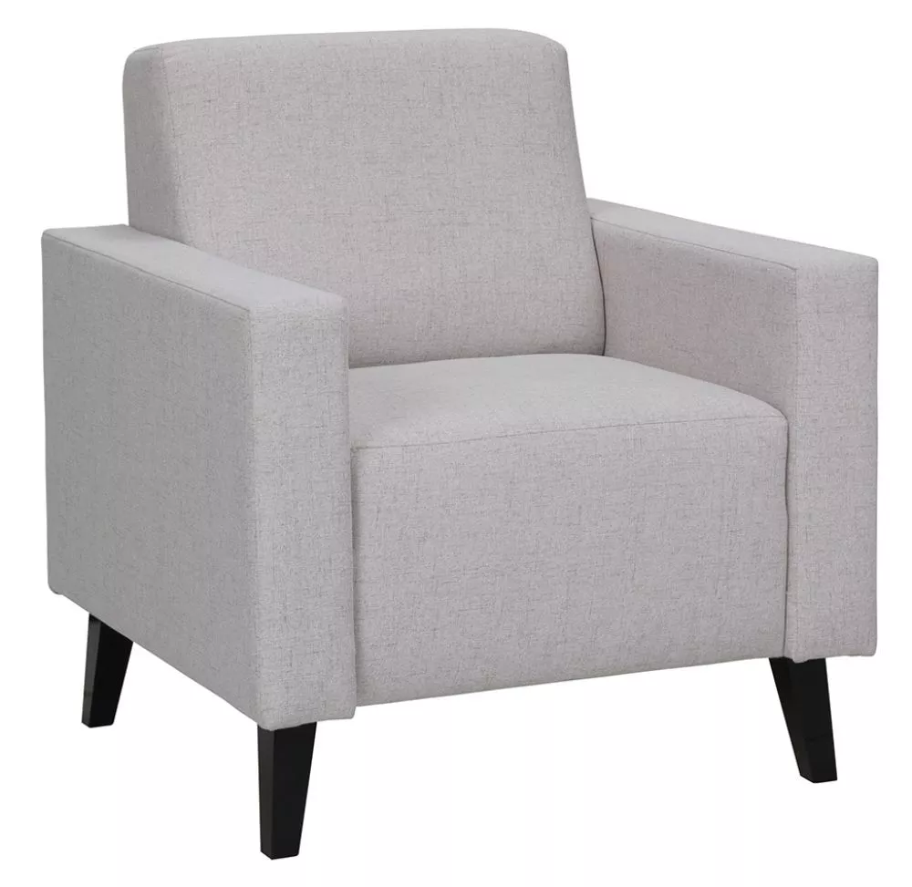Mīksts krēsls Oviedo 1S Standard Sēdvietas dziļums: 45 cm, · Gaiši pelēks · 75 × 75 × 80 cm